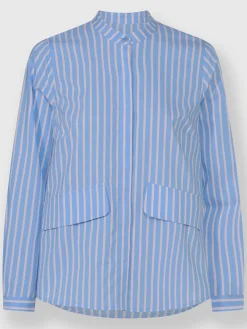 Rick Cardona Chemisiers<Chemisier à manches longues col montant