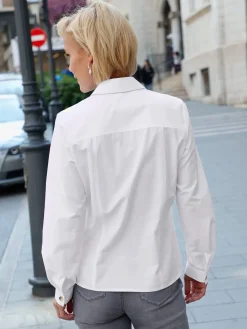 Chemisiers<Chemisier bouton bois fausses poches poitrines