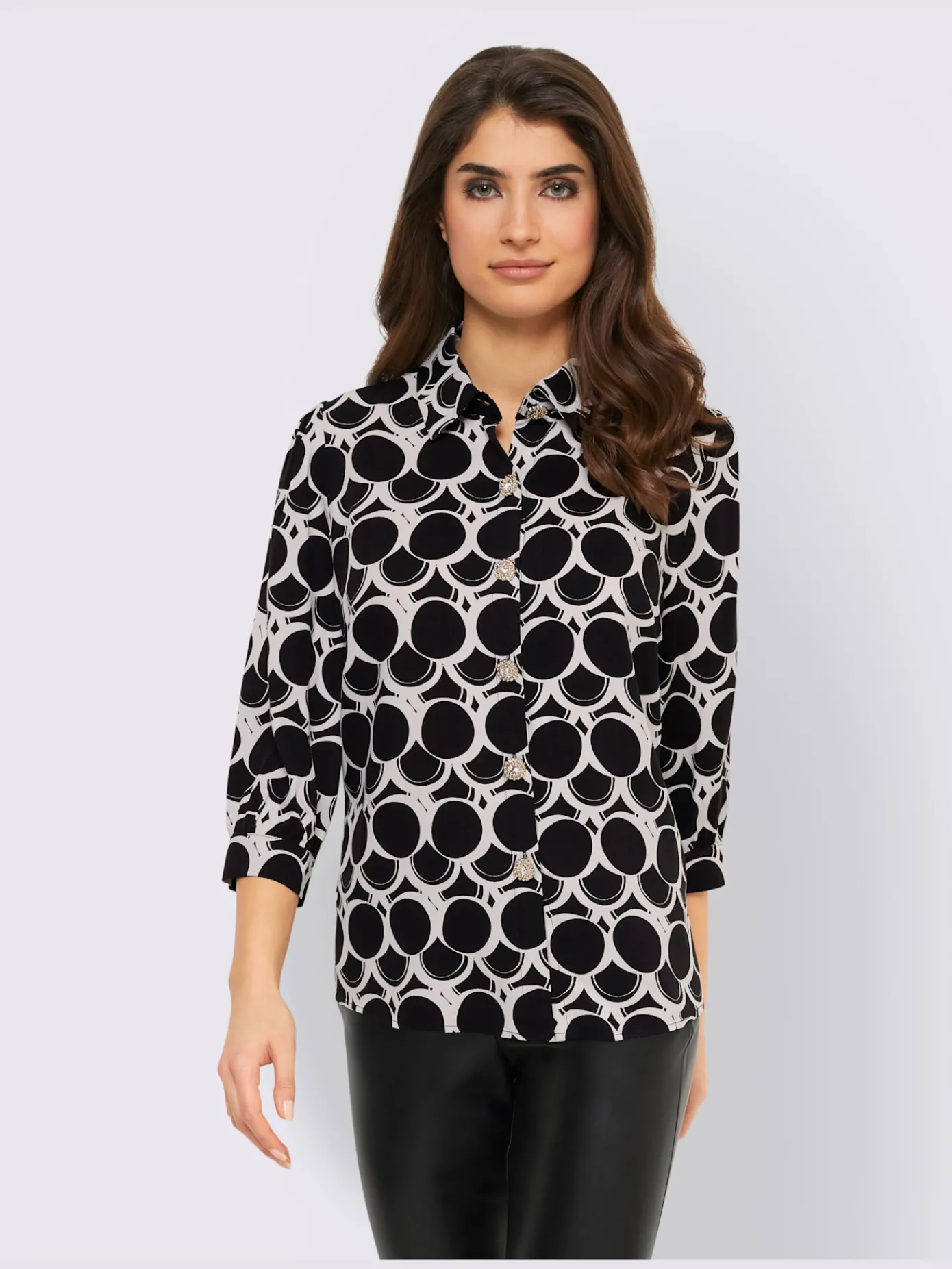 Ashley Brooke Chemisiers<Chemisier boutons décoratifs