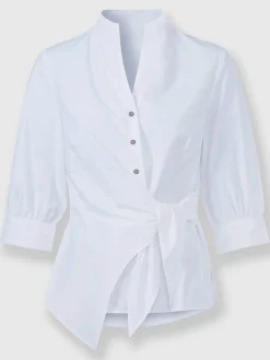 Ashley Brooke Chemisiers<Chemisier cache-cœur col corolle