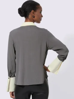 Creation L Chemisiers<Chemisier classique élégant col claudine doublé