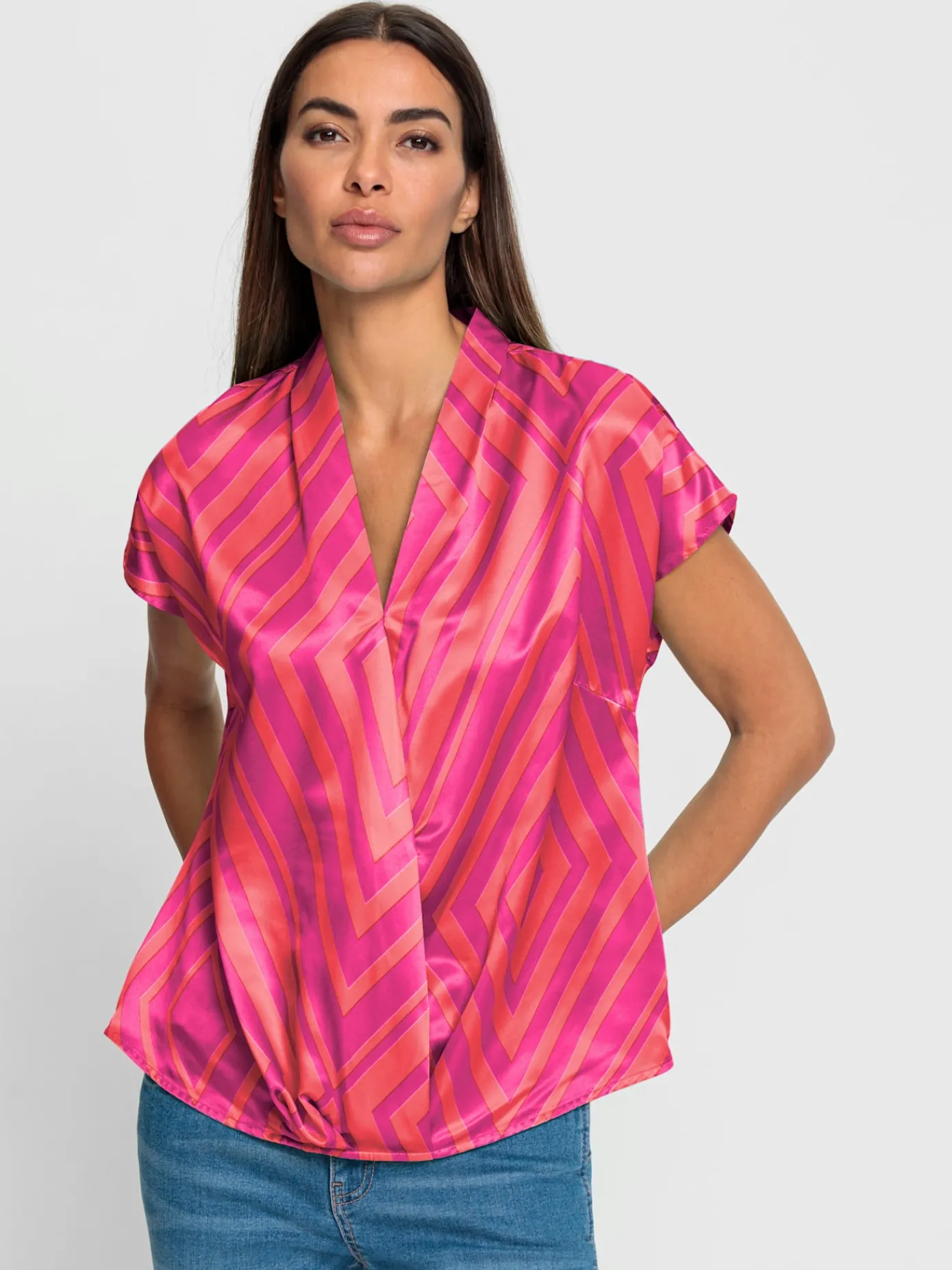 Rick Cardona Tenues De Cérémonie|Chemisiers<Chemisier coloris éclatants grâce au satin de qualité