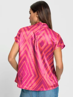 Rick Cardona Tenues De Cérémonie|Chemisiers<Chemisier coloris éclatants grâce au satin de qualité