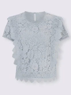 Ashley Brooke Tenues De Cérémonie|Chemisiers<Chemisier en coton avec différents motifs de dentelle