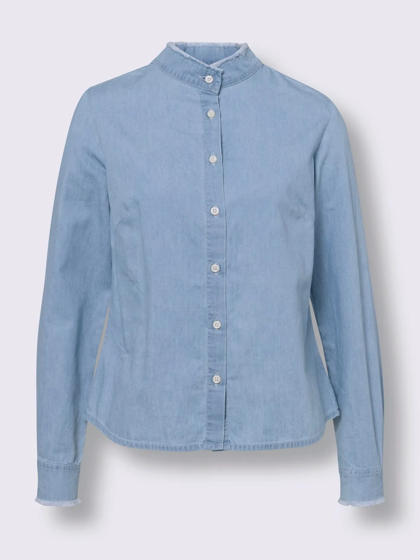 Linea Tesini Chemisiers<Chemisier en coton bords à fines franges