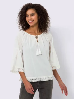 Linea Tesini Chemisiers<Chemisier en coton pur coton