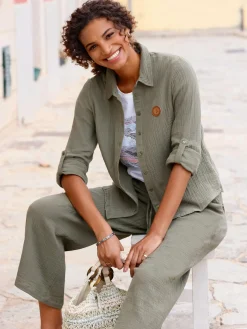 Collection L Chemisiers<Chemisier en coton pur coton