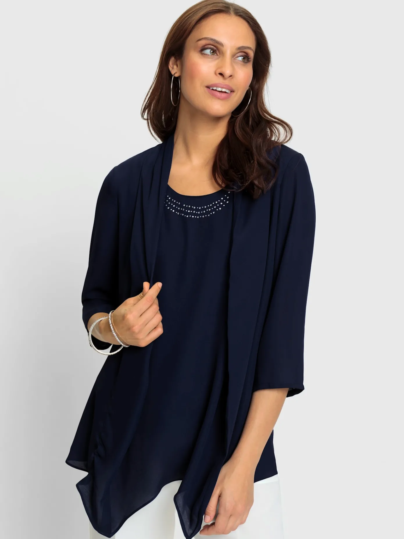 Fair Lady Chemisiers<Chemisier en crêpe affinant