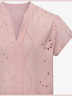 Buffalo Chemisiers<Chemisier en dentelle chemisier d'été léger avec broderie ajourée