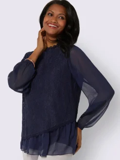 Fair Lady Chemisiers<Chemisier en dentelle coupe longue et dissimulante