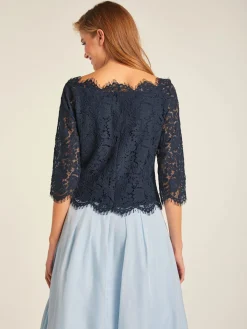 Ashley Brooke Tenues De Cérémonie|Chemisiers<Chemisier en dentelle dentelle raffinée