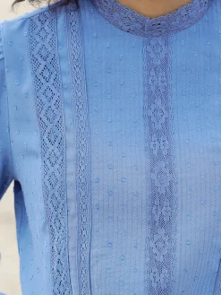 Linea Tesini Chemisiers<Chemisier en dentelle détails en dentelle tendance