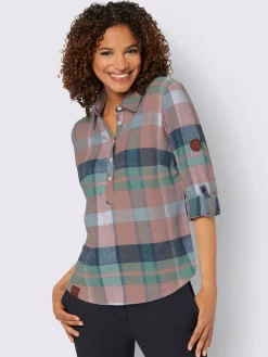 Collection L Chemisiers<Chemisier en flanelle pur coton