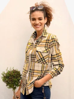 Collection L Chemisiers<Chemisier en flanelle pur coton