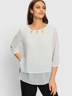 Fair Lady Tenues De Cérémonie|Chemisiers<Chemisier en georgette affinant