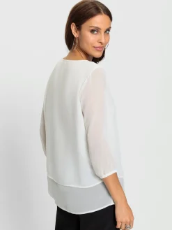 Fair Lady Tenues De Cérémonie|Chemisiers<Chemisier en georgette affinant