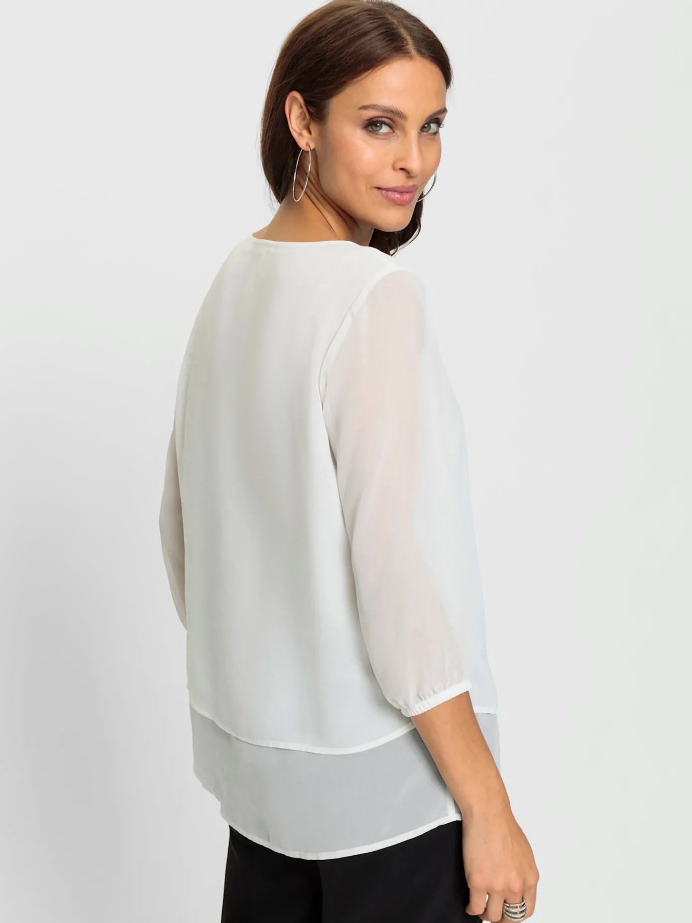 Fair Lady Tenues De Cérémonie|Chemisiers<Chemisier en georgette affinant