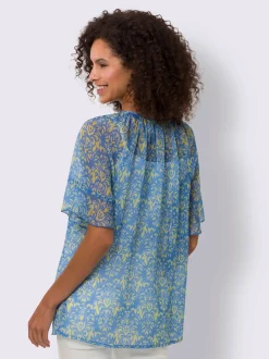 Linea Tesini Chemisiers<Chemisier en mousseline motif imprimé exclusif