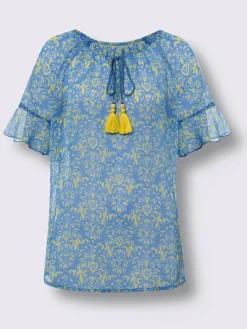 Linea Tesini Chemisiers<Chemisier en mousseline motif imprimé exclusif