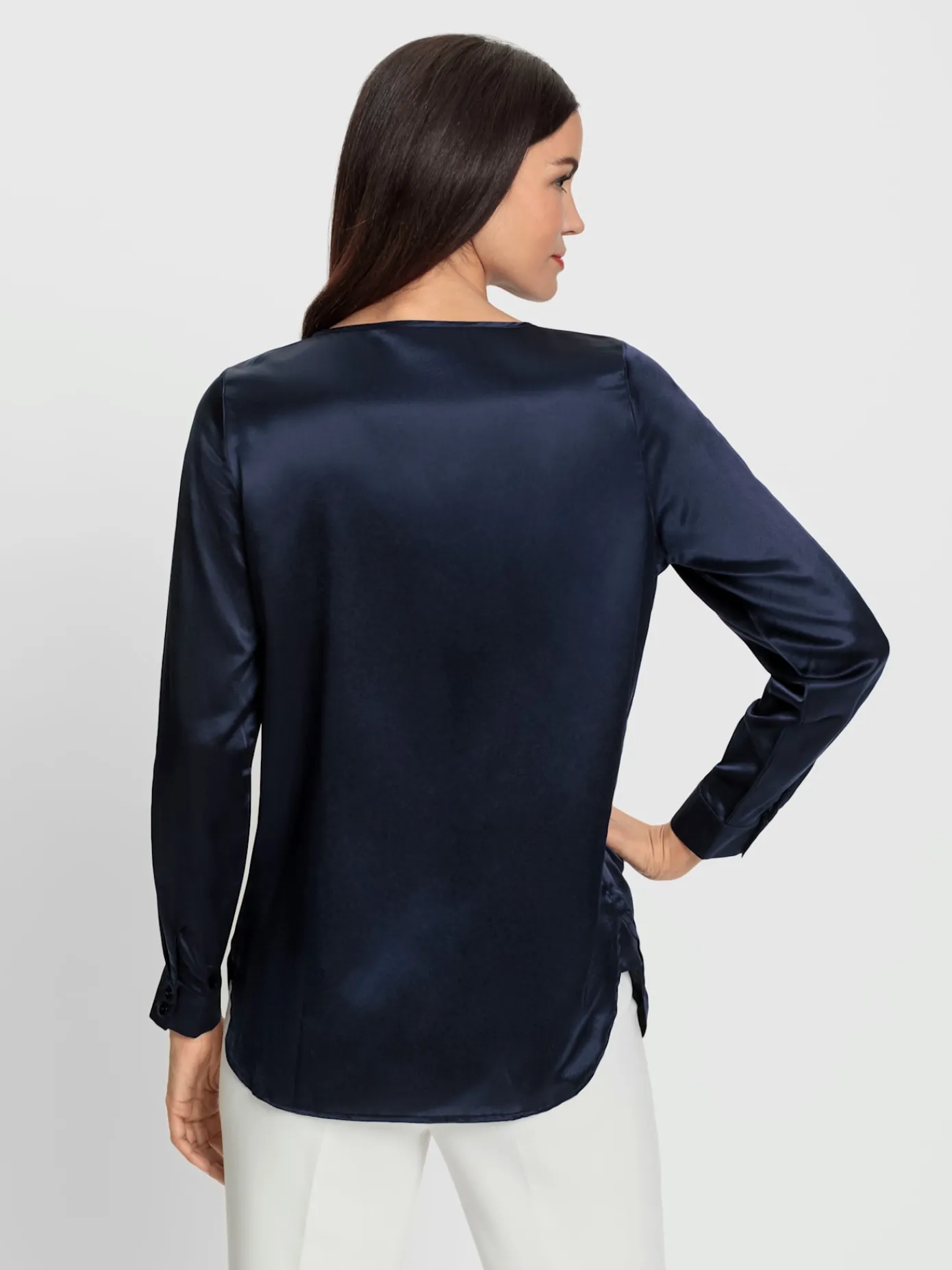 Ashley Brooke Chemisiers<Chemisier en satin 47% soie