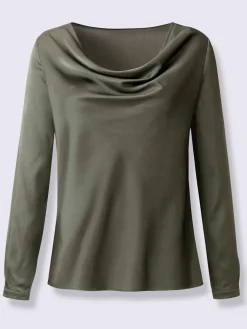 Creation L Chemisiers<Chemisier en satin en polyester recyclé