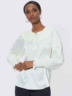 Creation L Chemisiers<Chemisier en satin polyester recyclé