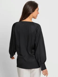 Ashley Brooke Chemisiers<Chemisier en satin pure viscose