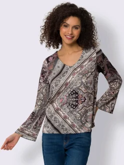 Linea Tesini Chemisiers<Chemisier en satin qualité tissée