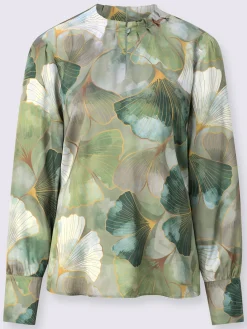 Creation L Chemisiers<Chemisier en satin satin mat élégant