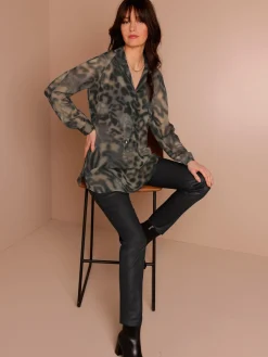 CREATION L PREMIUM Chemisiers<Chemisier en soie