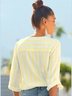 LASCANA Chemisiers<Chemisier encolure en v dégagée