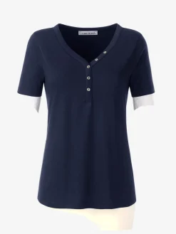 Collection L T-Shirts<Chemisier femme à boutons et manches courtes