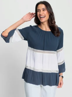 Chemisiers<Chemisier froissé pure viscose