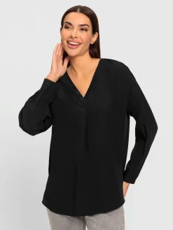 Rick Cardona Chemisiers<Chemisier garniture de satin décorative