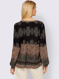 Linea Tesini Chemisiers<Chemisier imitation léopard tendance
