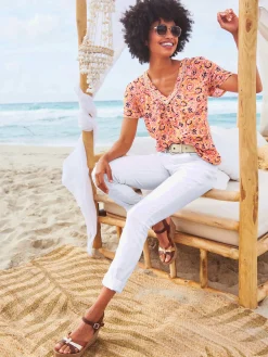 Linea Tesini Chemisiers<Chemisier imprimé ethnique mode