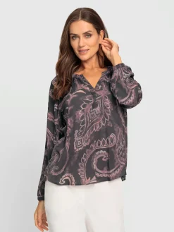 Ashley Brooke Chemisiers<Chemisier imprimé paisley discret