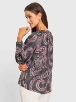 Ashley Brooke Chemisiers<Chemisier imprimé paisley discret