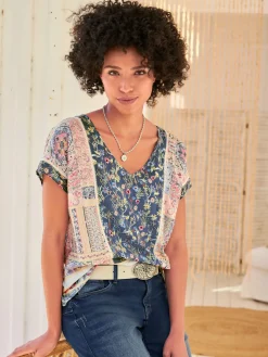 Linea Tesini Chemisiers<Chemisier imprimé patchwork