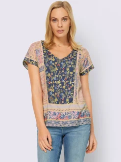 Linea Tesini Chemisiers<Chemisier imprimé patchwork