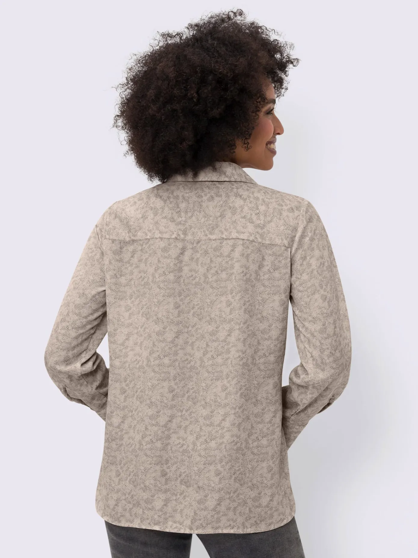 Linea Tesini Chemisiers<Chemisier imprimé serpent exotique