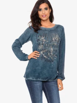 Linea Tesini Chemisiers<Chemisier léger effet de couleurs vintage grâce à la teinture et au délavage spéciaux