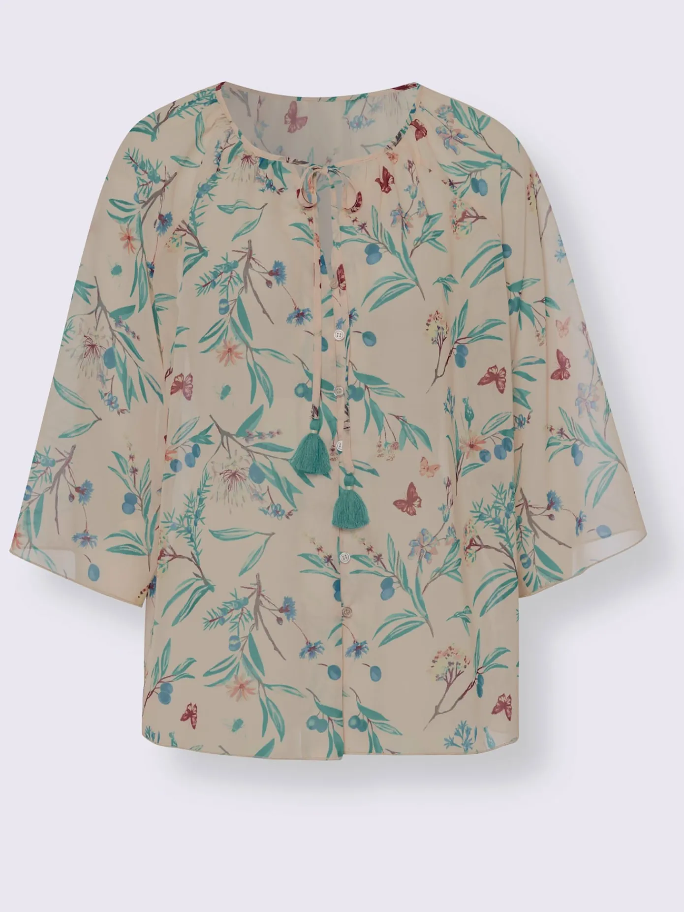 Linea Tesini Chemisiers<Chemisier lien à nouer avec houppes