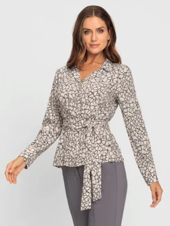 Ashley Brooke Chemisiers<Chemisier lien à nouer pour régler la largeur