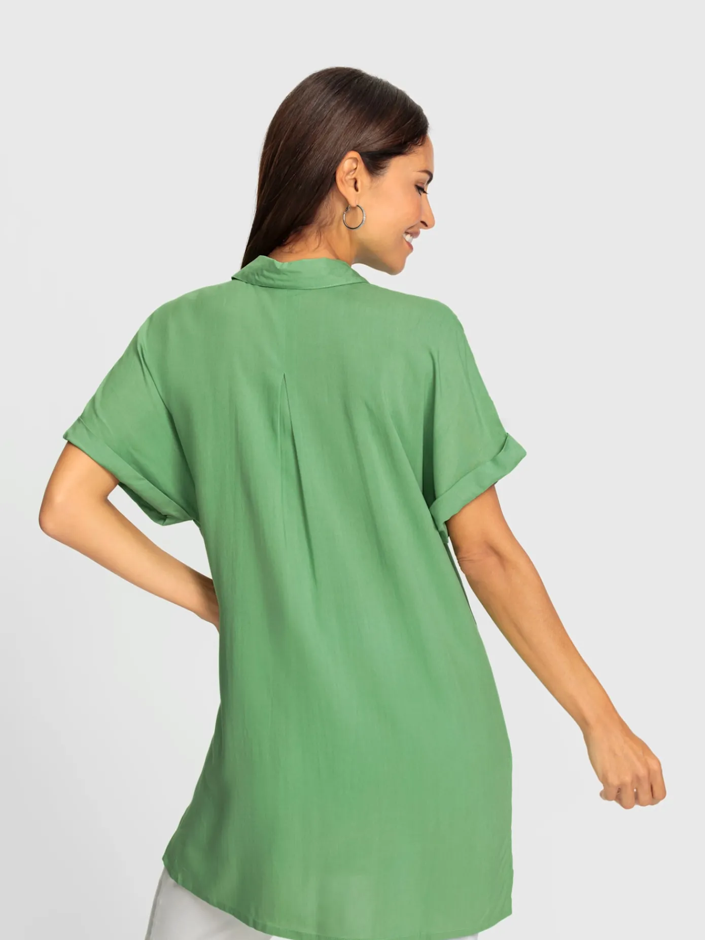 Chemisiers<Chemisier long pure viscose