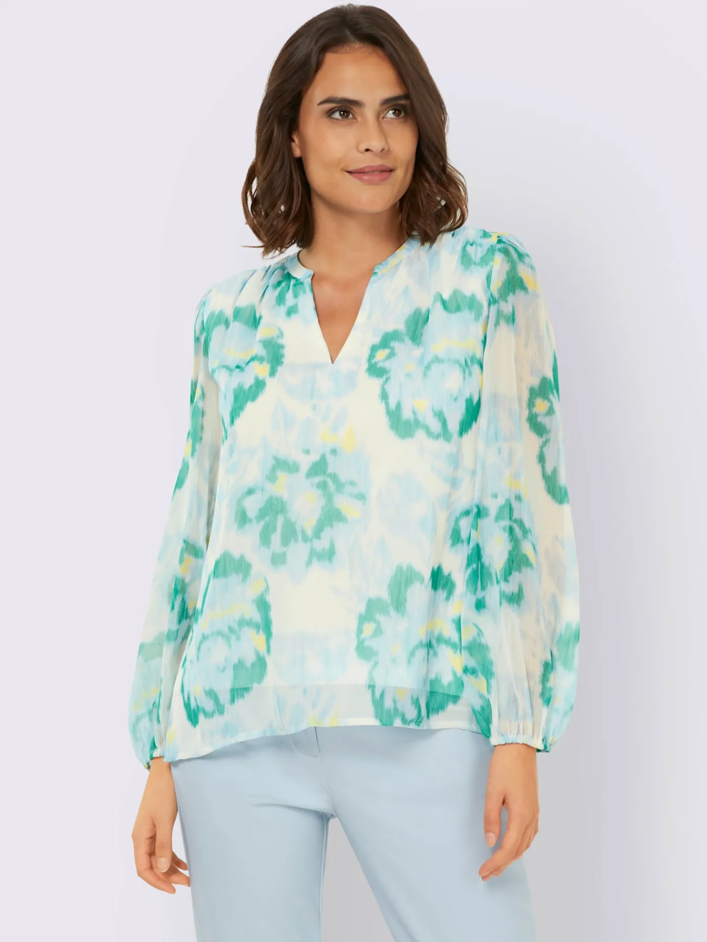 Ashley Brooke Chemisiers<Chemisier motif estival