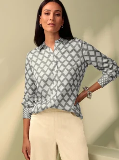 Rick Cardona Chemisiers<Chemisier motif losanges mode