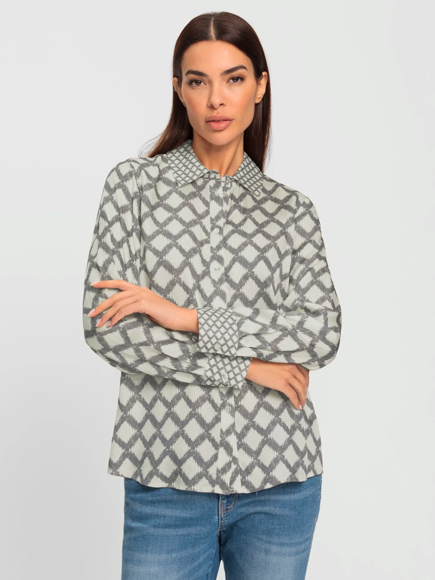 Rick Cardona Chemisiers<Chemisier motif losanges mode