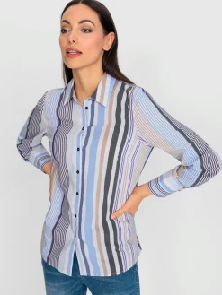 Rick Cardona Chemisiers<Chemisier motif rayé moderne