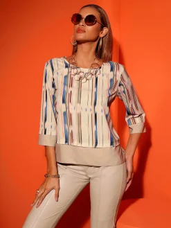 Creation L Chemisiers<Chemisier pattes contrastées